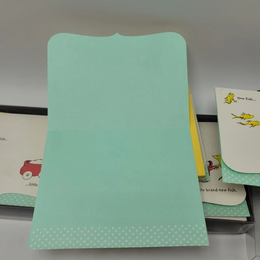 Dr Seuss Baby Shower Announcements Set 30 one Fish Hallmark 2011